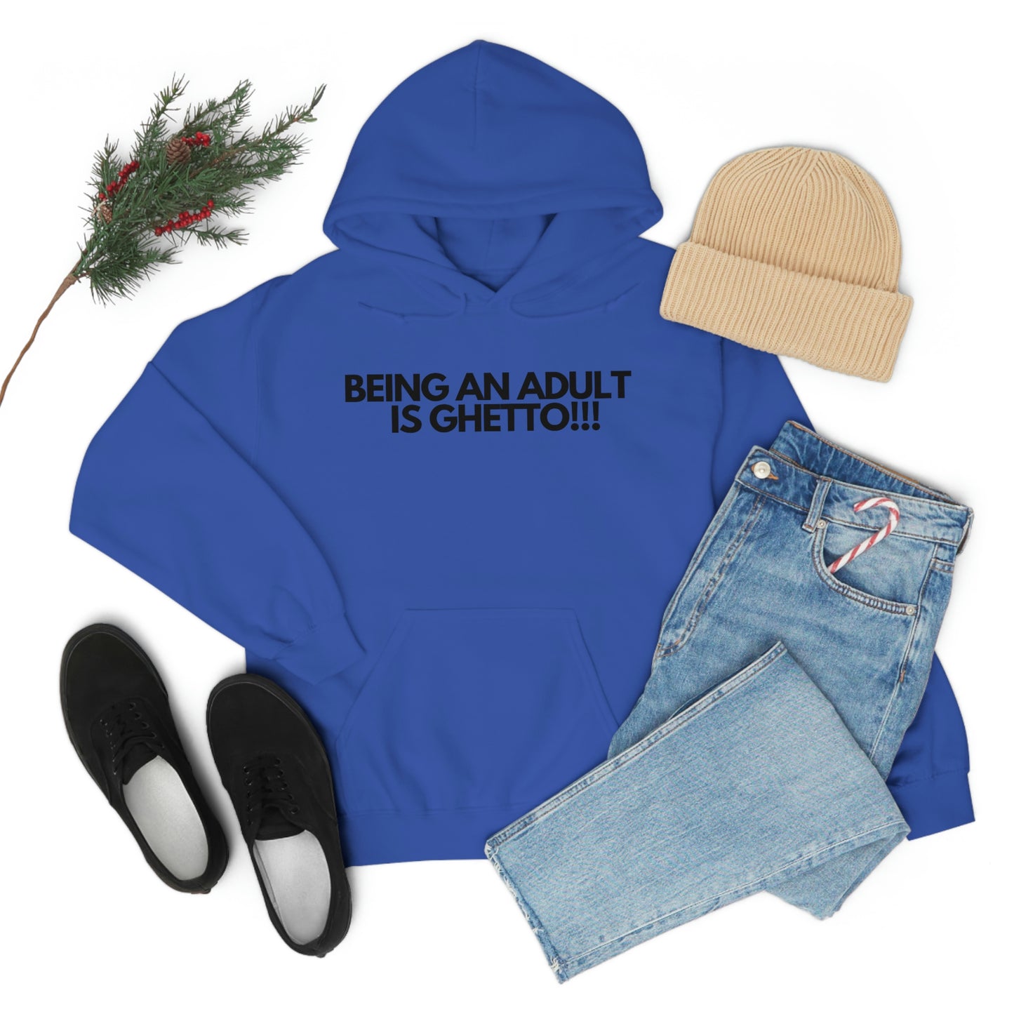 Adulting Unisex Heavy Blend™ Hooded Sweatshirt