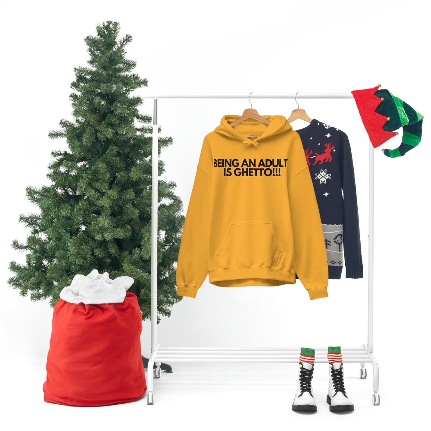 Adulting Unisex Heavy Blend™ Hooded Sweatshirt