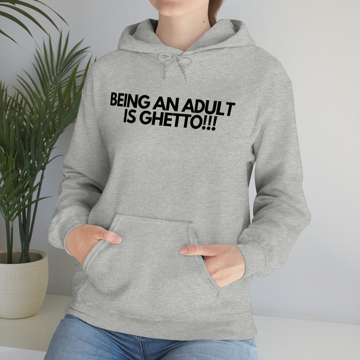 Adulting Unisex Heavy Blend™ Hooded Sweatshirt