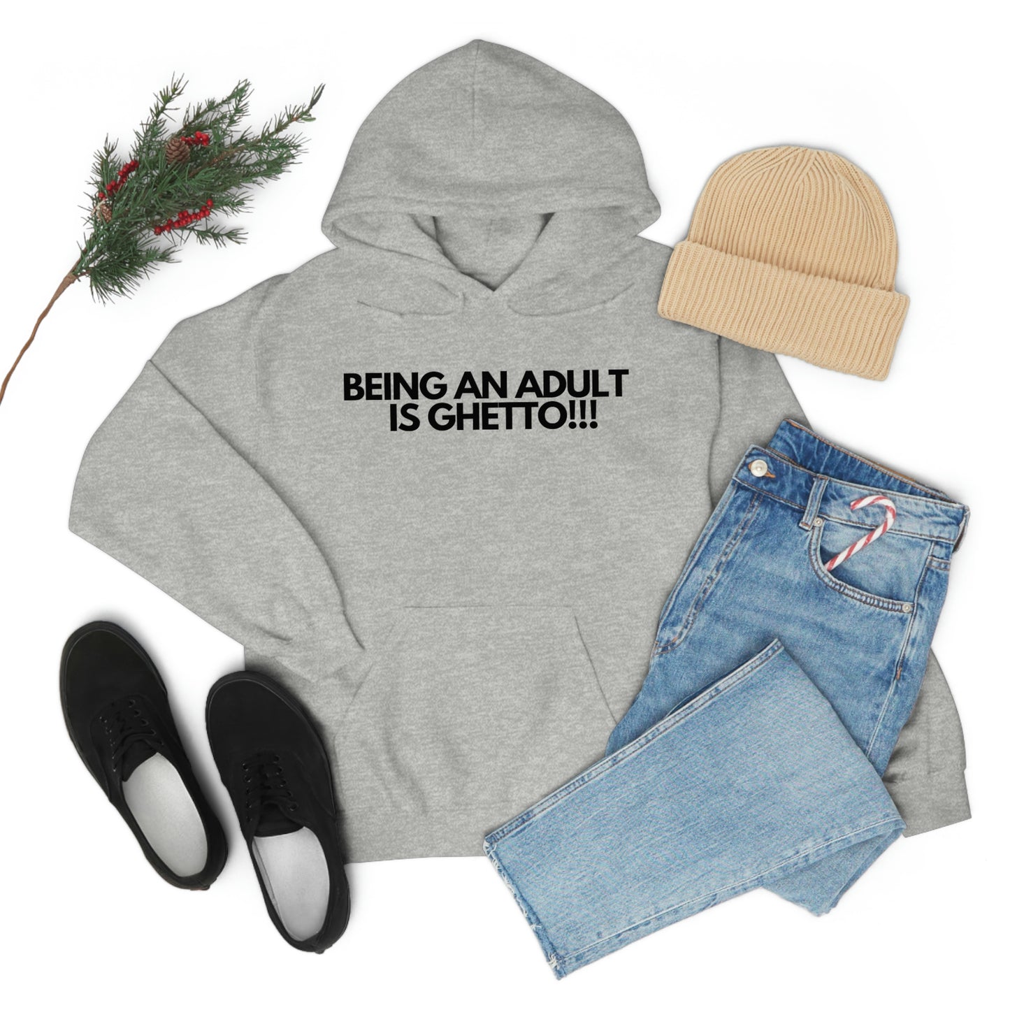 Adulting Unisex Heavy Blend™ Hooded Sweatshirt