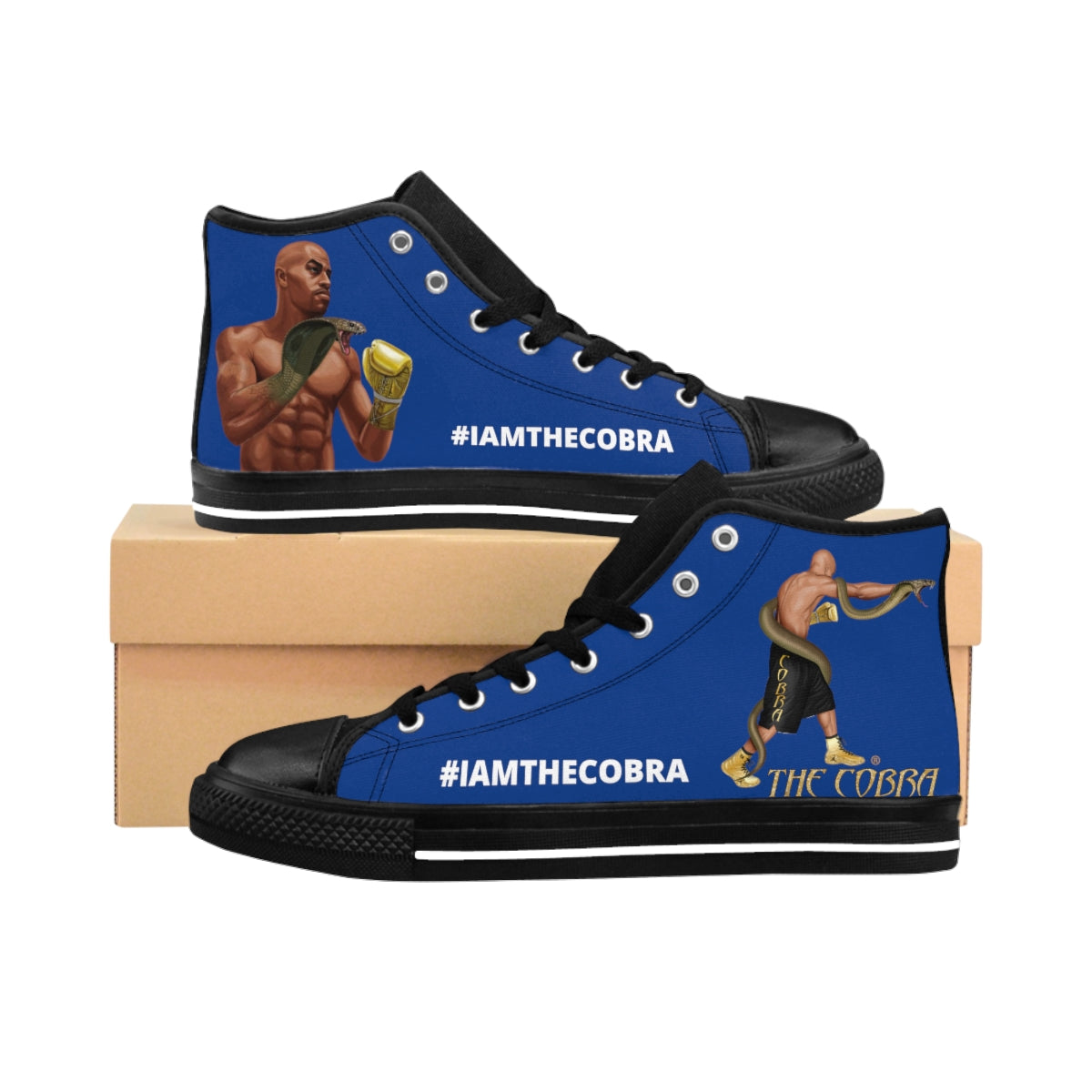 Men's High-top Sneakers Blue