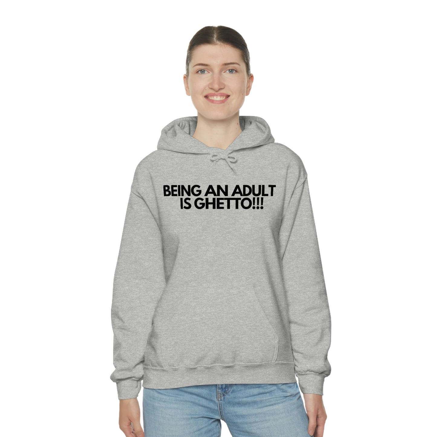 Adulting Unisex Heavy Blend™ Hooded Sweatshirt