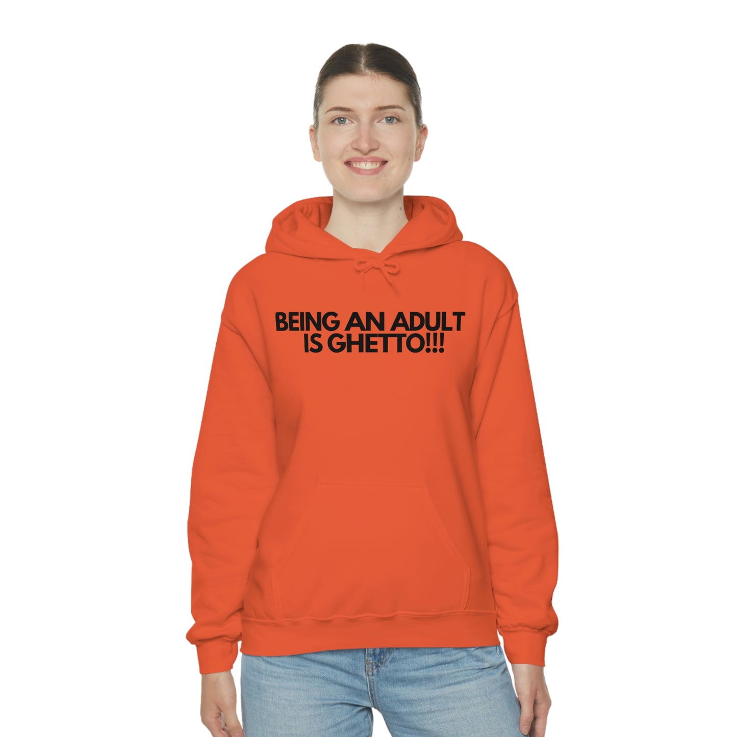 Adulting Unisex Heavy Blend™ Hooded Sweatshirt