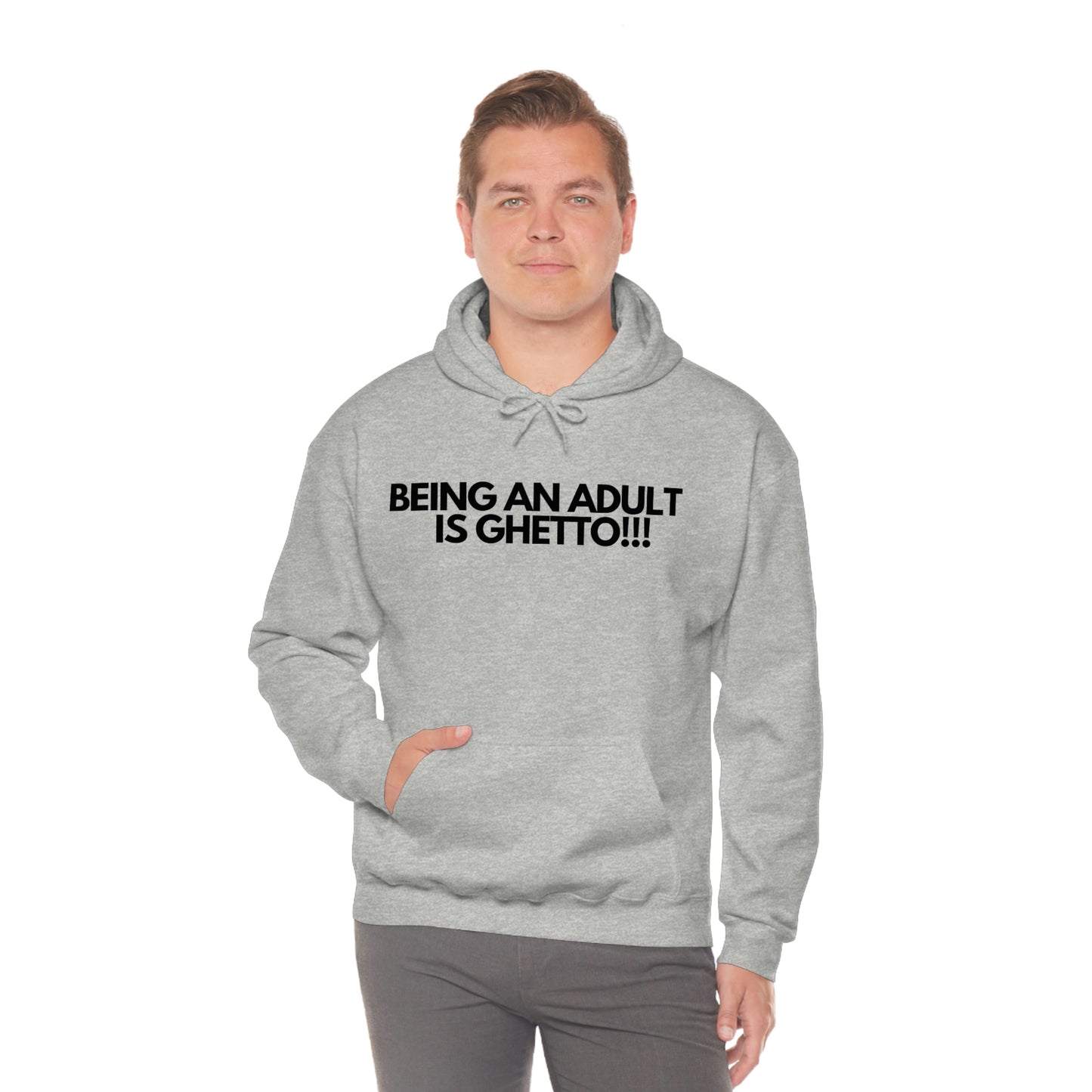 Adulting Unisex Heavy Blend™ Hooded Sweatshirt