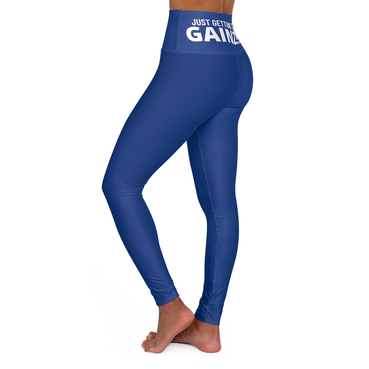 Blue High Waisted Yoga Leggings
