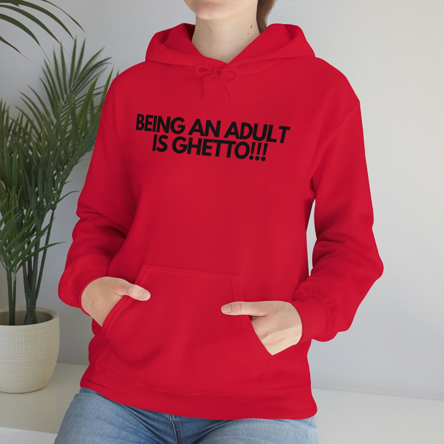 Adulting Unisex Heavy Blend™ Hooded Sweatshirt