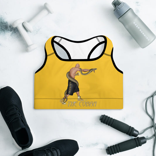 Yellow Padded Sports Bra