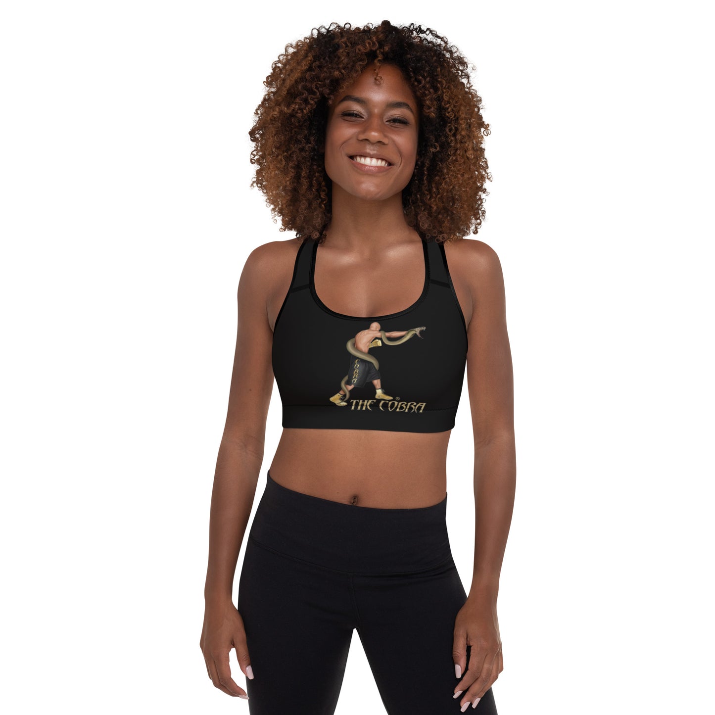 Black Cobra Padded Sports Bra