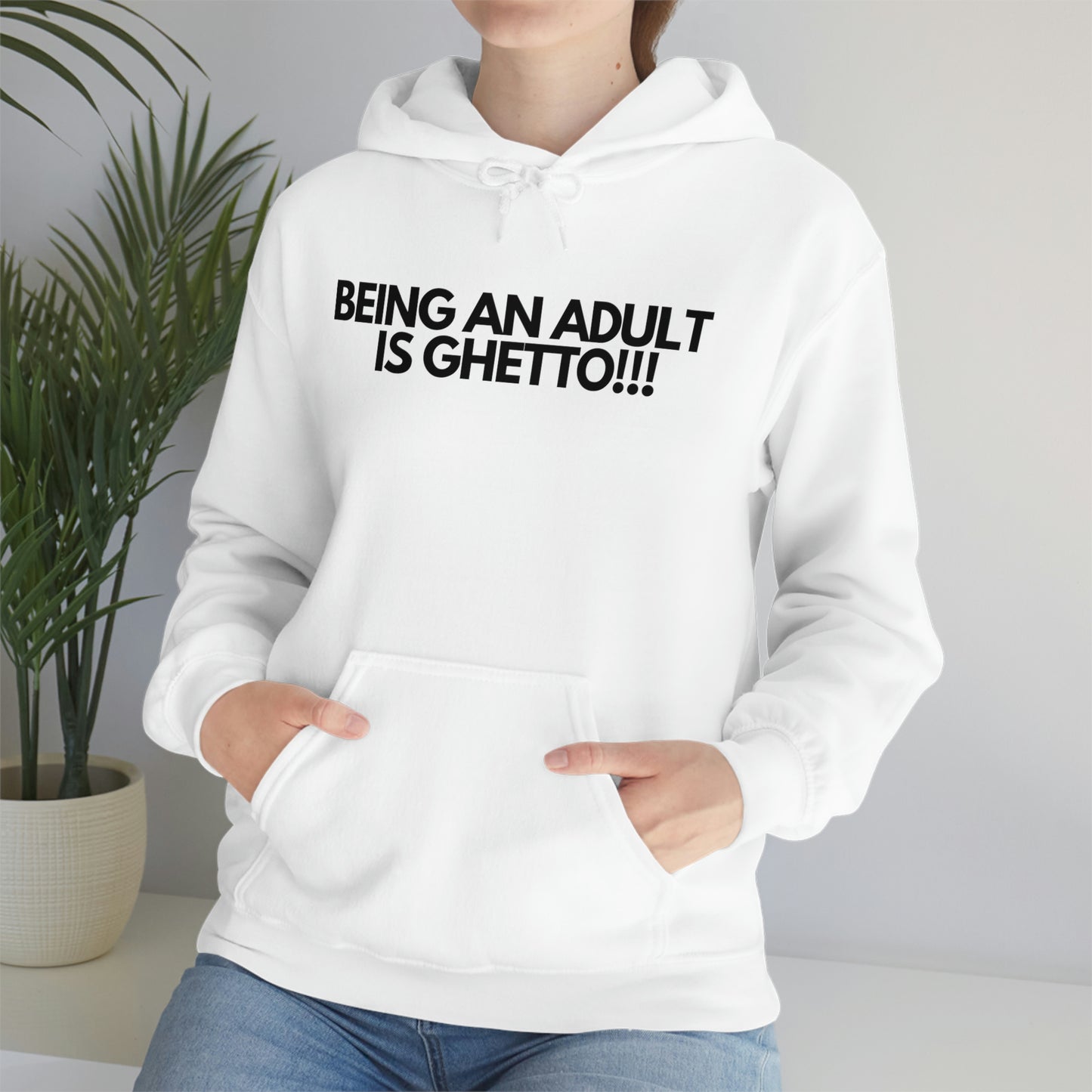 Adulting Unisex Heavy Blend™ Hooded Sweatshirt