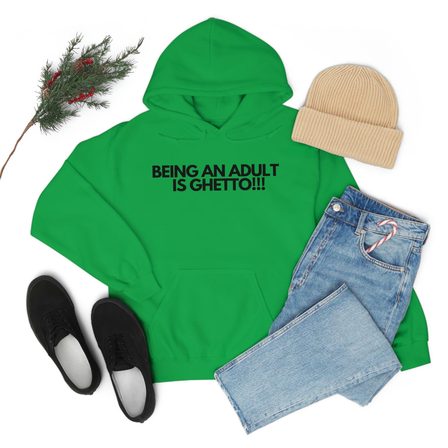 Adulting Unisex Heavy Blend™ Hooded Sweatshirt