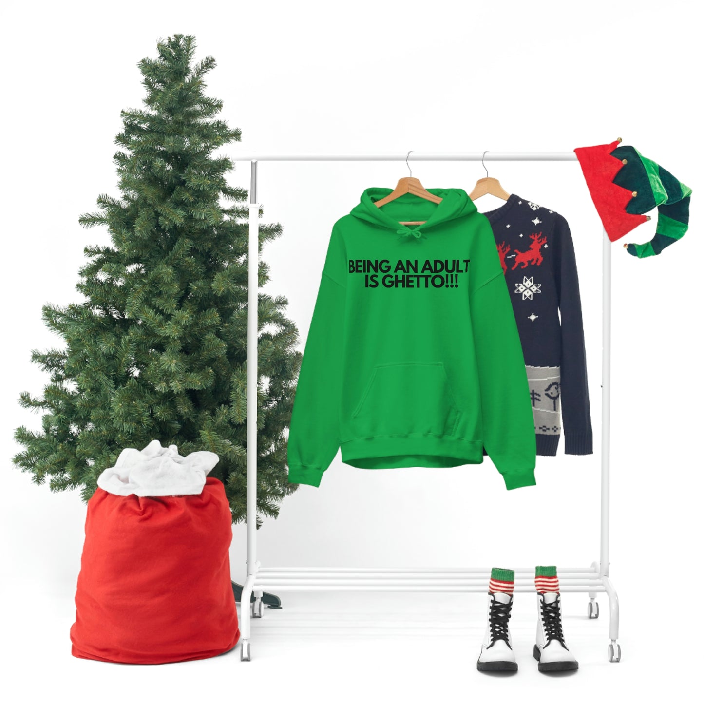 Adulting Unisex Heavy Blend™ Hooded Sweatshirt