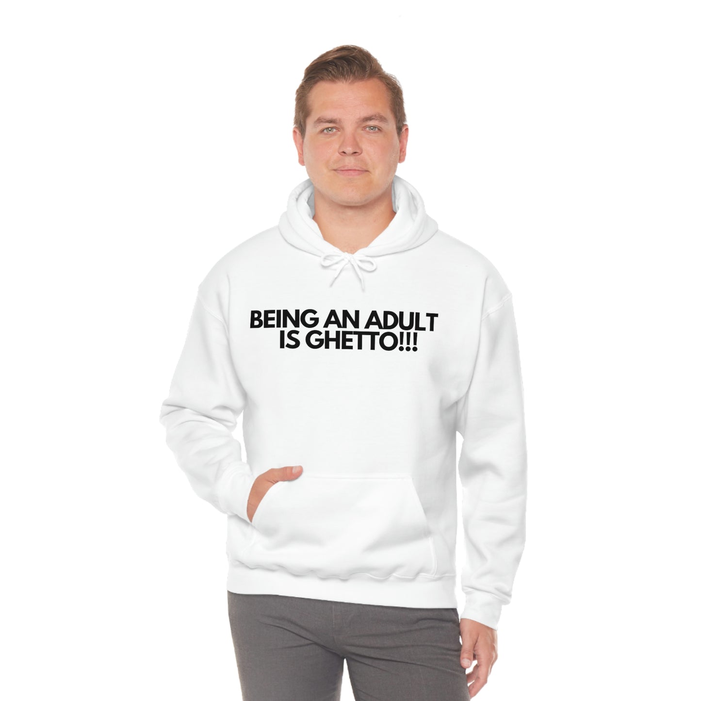 Adulting Unisex Heavy Blend™ Hooded Sweatshirt