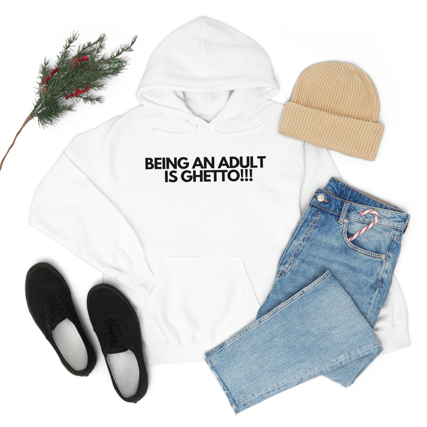 Adulting Unisex Heavy Blend™ Hooded Sweatshirt