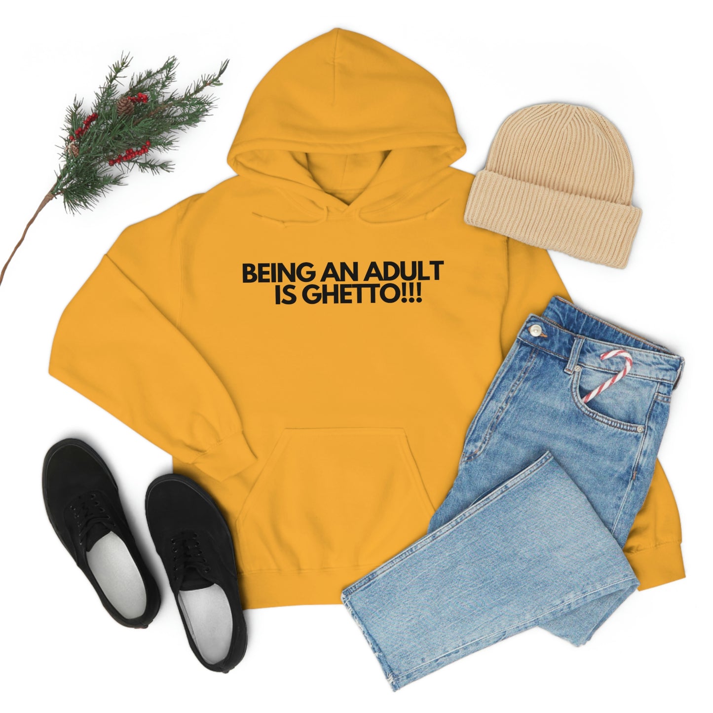 Adulting Unisex Heavy Blend™ Hooded Sweatshirt