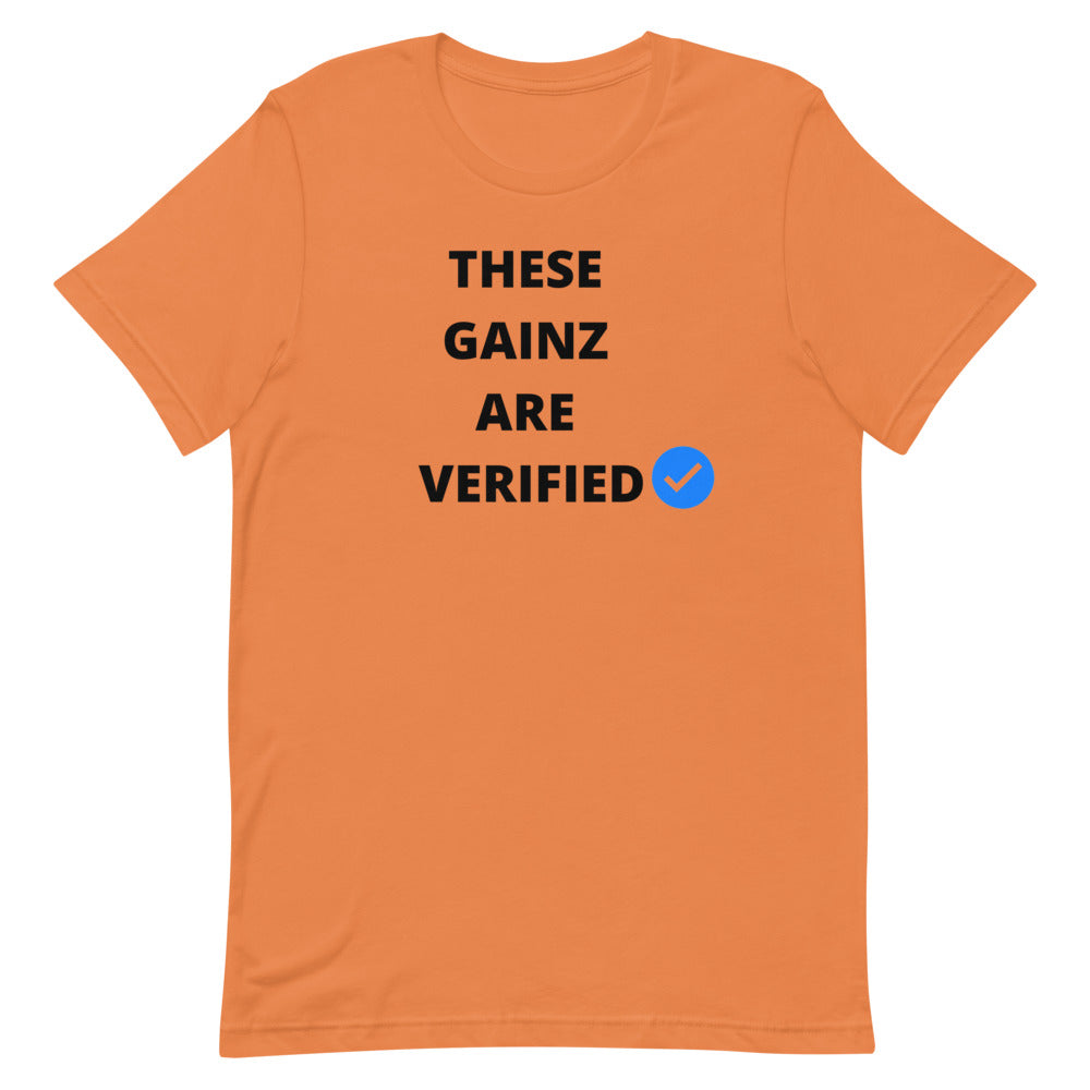 Verified gainz Short-Sleeve Unisex T-Shirt