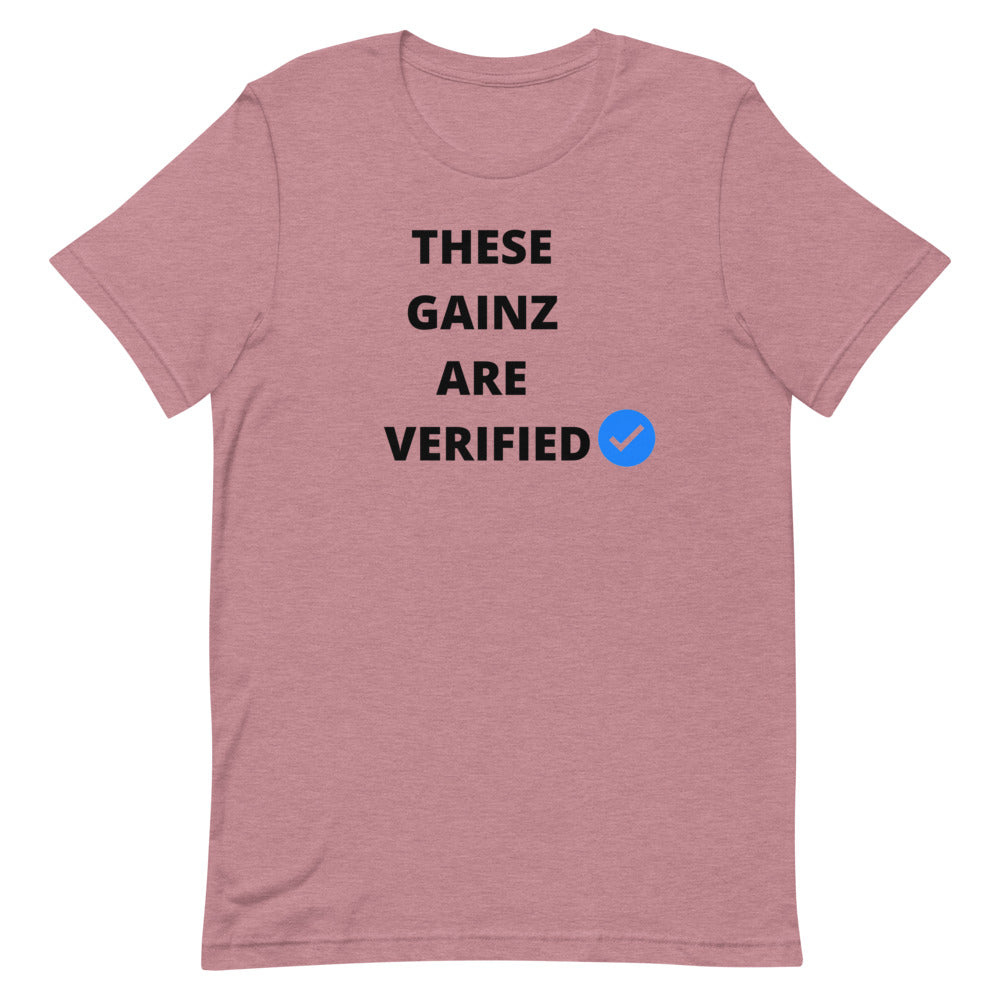 Verified gainz Short-Sleeve Unisex T-Shirt