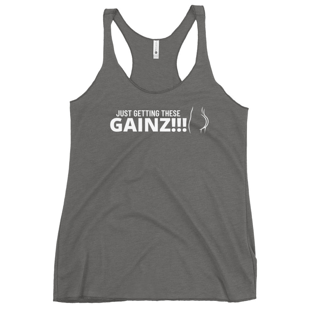 Women's Gainz Racerback Tank ( butt logo)