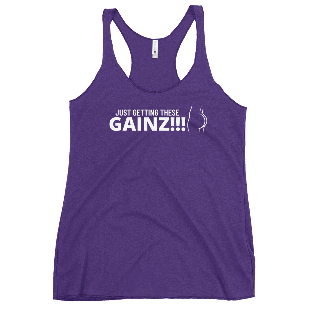 Women's Gainz Racerback Tank ( butt logo)