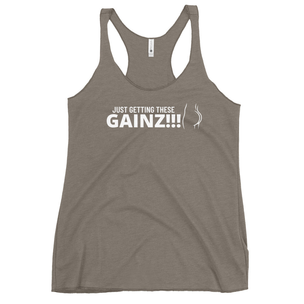 Women's Gainz Racerback Tank ( butt logo)